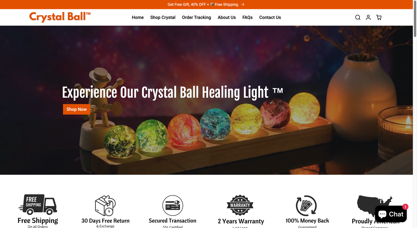 CRYSTAL BALL - LED STORE